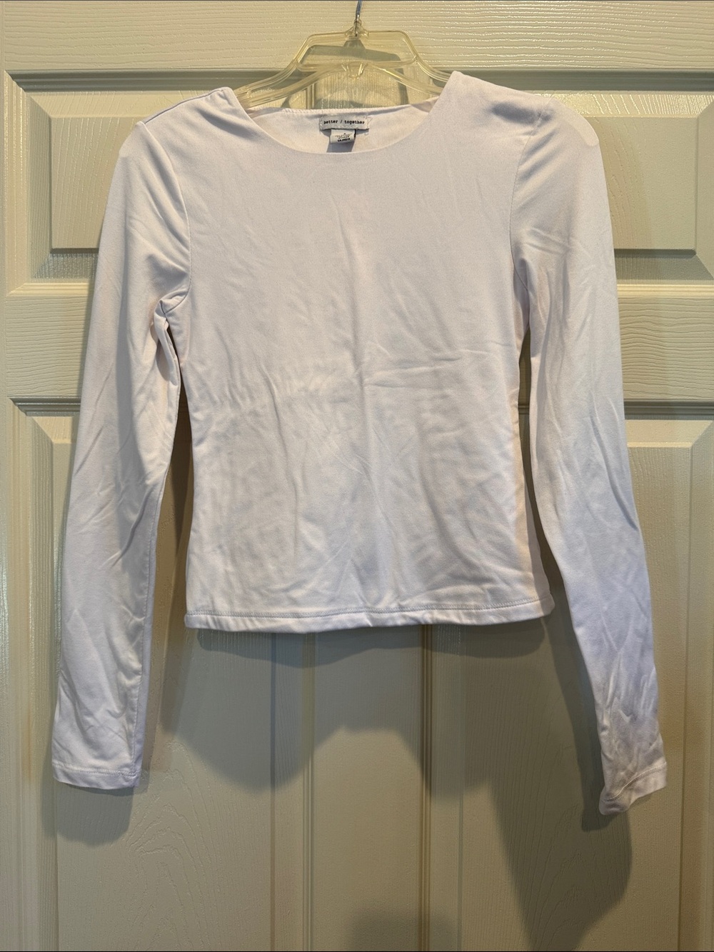 Women’s Long Sleeve Crewneck Tee - White
